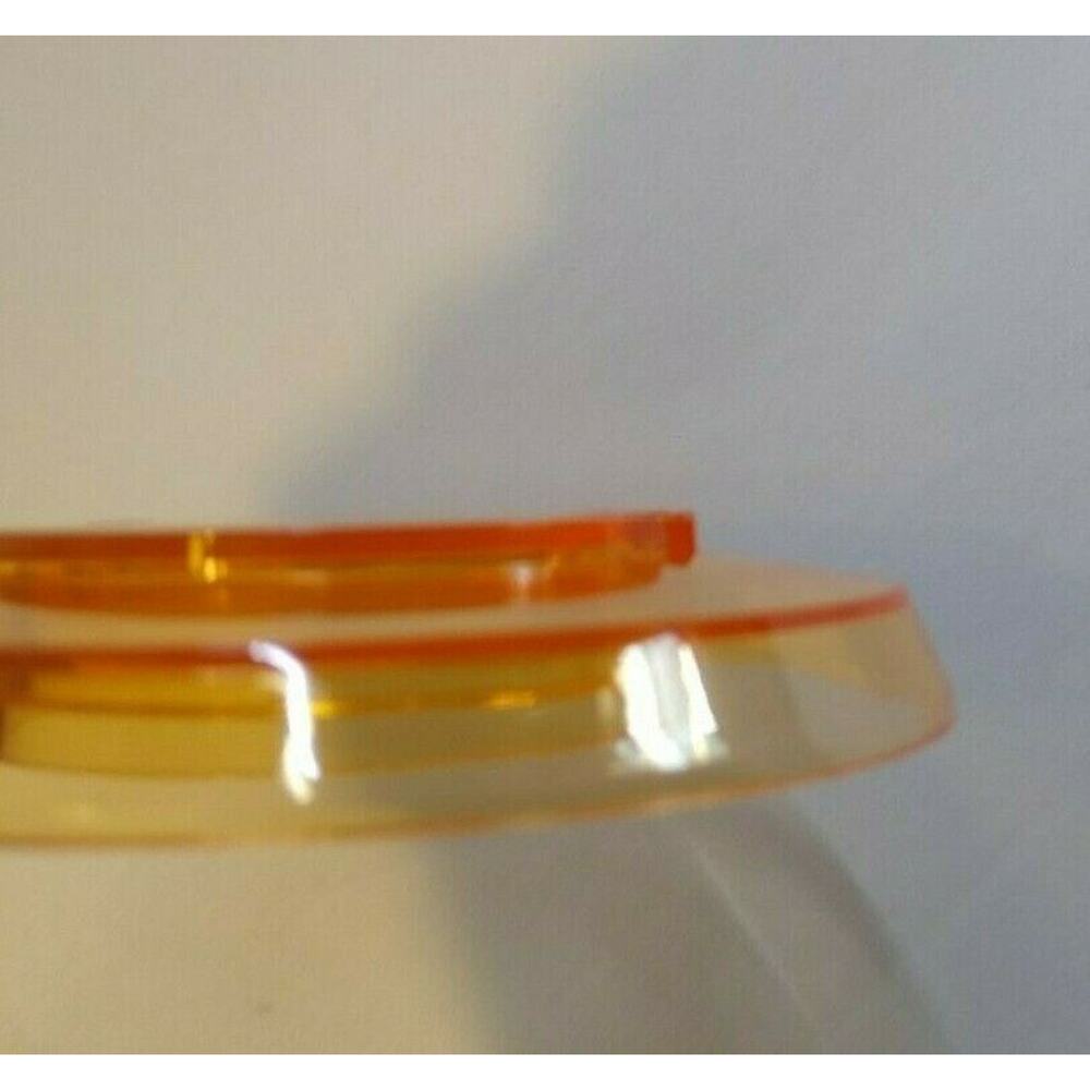 Pinball Pop Bumper Cap Game Part Translucent Light Orange Plastic Many Models - Picture 5 of 5